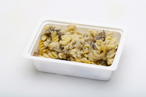Krémes-gombás jércehúsos fusilli
