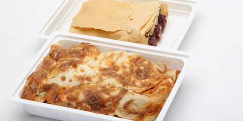 Zöldséges lasagne tofuval , Fitnesz diós-szilvás rétes (180g)