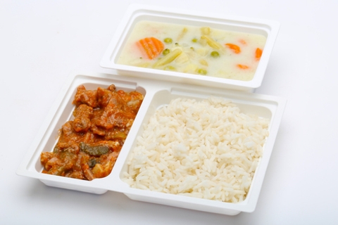 Tejfölös zöldségleves, Hentes tokány, rizs