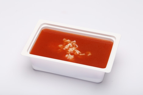 Paradicsomleves, betűtészta