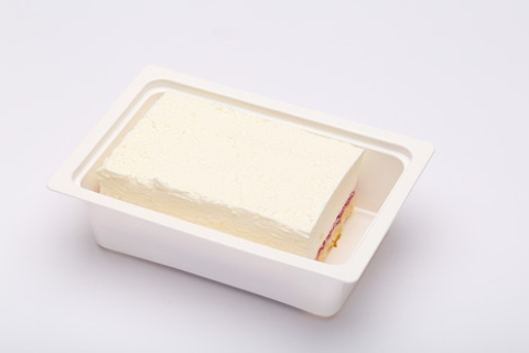Joghurtos, málnás kocka (120g)